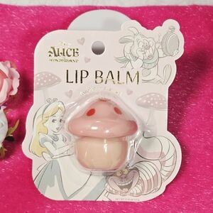 Disney Alice in Wonderland Mushroom Lip Balm – Raspberry Scented Collectible NWT